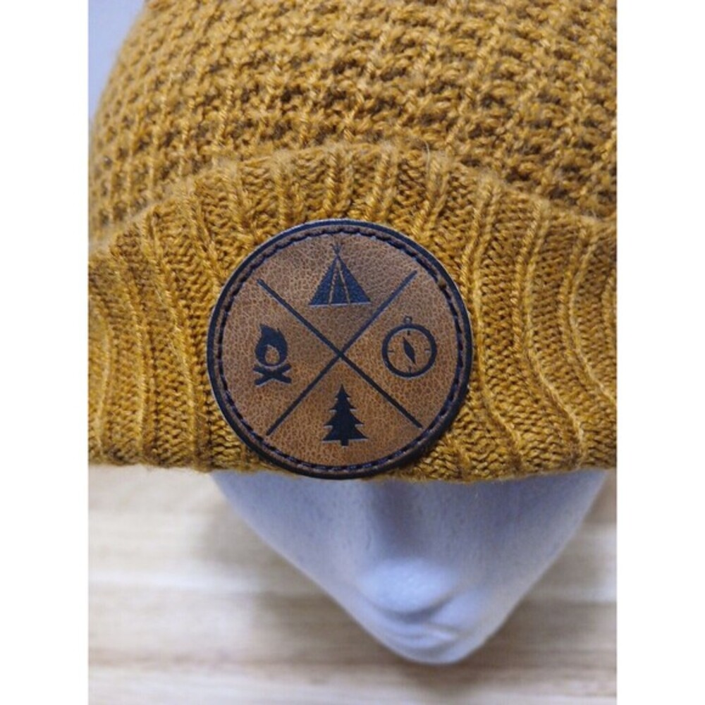 Avalanche Outdoor Supply Winter Cuff Beanie Hat ONE SIZE Dark Gold Brown - Picture 2 of 5